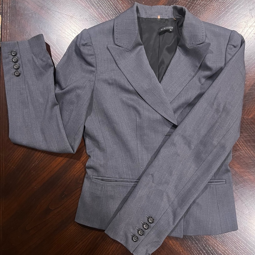 ELI TAHARI Dark grey blazer jacket